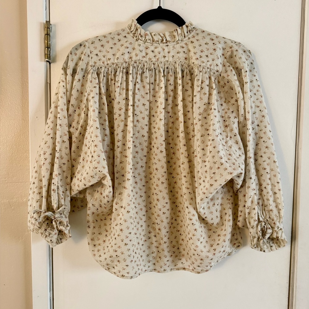 Doen Rose Top in Cream Parc Monceau - Picture 4 of 9
